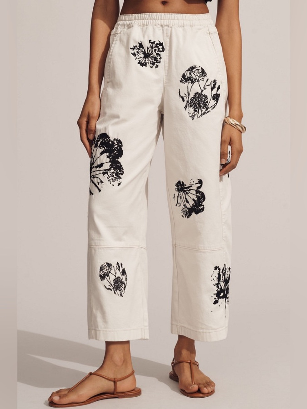 Anthropologie Pilcro Izzie Printed Barrel Pants Size S